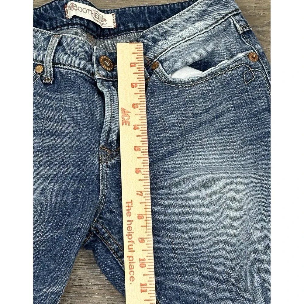 Boot Heel Trading Co Kennett Women Blue Bootcut Jeans Low Rise Size 26x32
